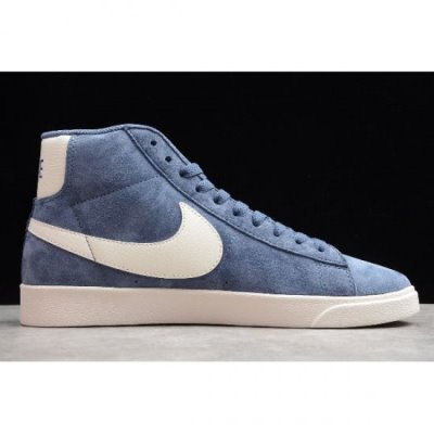 Nike Blazer Mid Vintage Mavi Kaykay Ayakkabı Türkiye - W94TCD4A